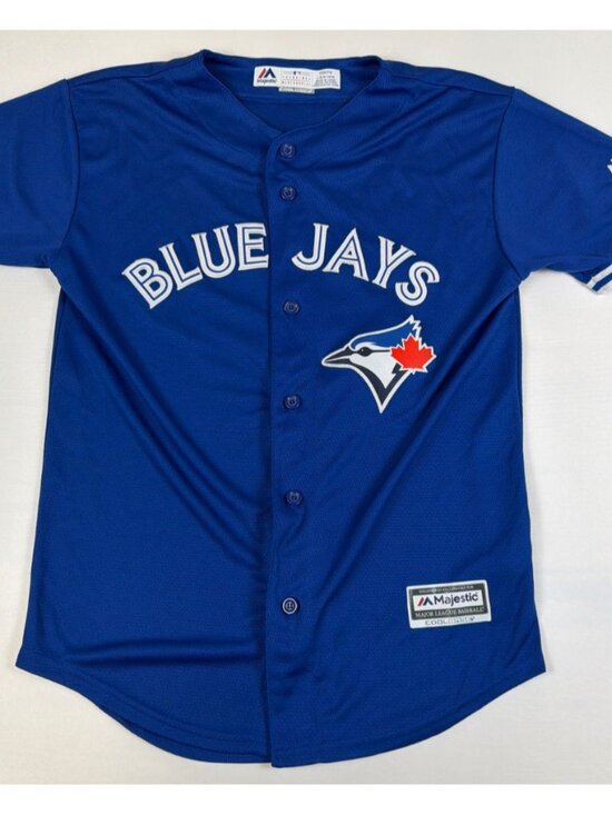 Majestic Other - Majestic Youth Large (14/16) Josh Donaldson Toronto Blue Jays Jersey Blue Retro